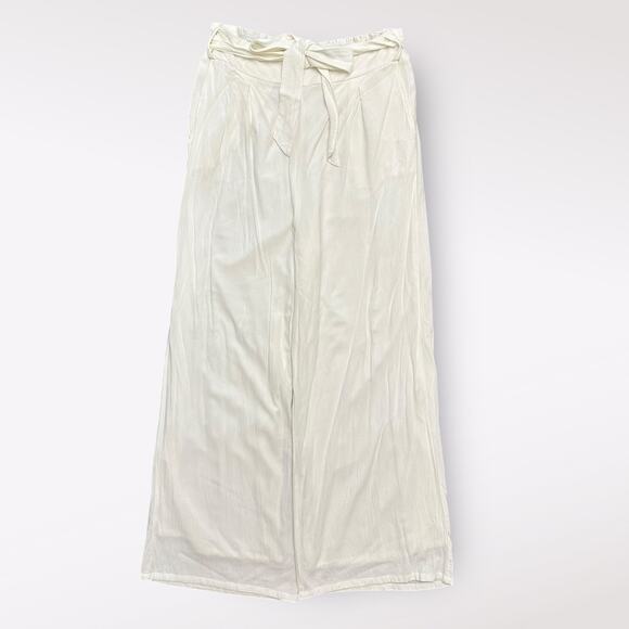 Amuse Society Living Easy‎ Pleated Wide Leg Pant Coastal minimalist Size US M - Picture 1 of 10
